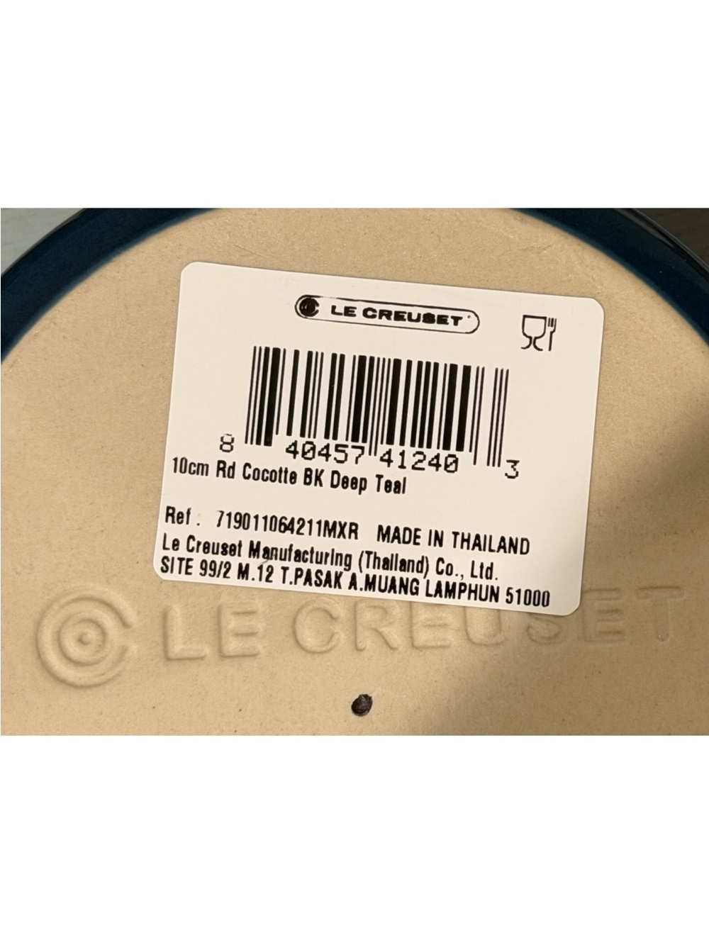"Deep Teal" LE CREUSET Utensil Crock New 1L, 25cm Rect Dish, 10cm Mini
Cocotte - Picture 9 of 12